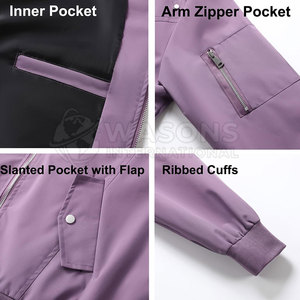 Men Bomber <b>Jacket</b> Stylish Zip Up Design Comfortable Fit Soft Material Suitable For Daily Wear And <b>Travel</b> - Product Image 4