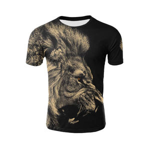 <b>Men's</b> T-Shirts High Quality O-Neck Short Sleeve Quick-Drying Heavy 180 Grams Sublimation Printed Solid Casual Regular Fit - Product Image 6