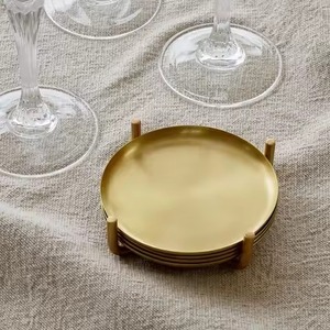 Ensemble de sous-verres en métal de qualité supérieure, tapis décoratifs pour boissons, pour table basse, salle à manger, restaurant, bar, hôtel, décoration de table de mariage - Product Image 4