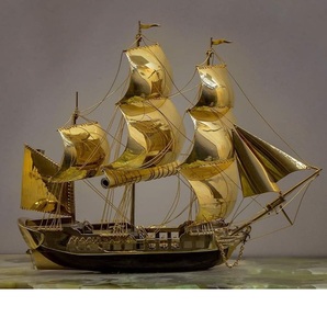 Ornement nautique en laiton sur le thème de la marine pour la décoration intérieure d'inspiration océanique, les présentoirs côtiers et les vitrines de collection - Product Image 5