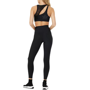Ensemble de yoga 2 pièces pour femme : Soutien-gorge de sport asymétrique et leggings taille haute extensibles et respirants pour la gym, le fitness et l'entraînement - Product Image 3