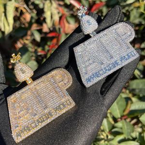 ATP Appreciate The Profit Iced Out Lab Grown Diamond Personalized Mens Necklace Baguette Cut Rapper Style <b>Hip</b> Hop Pendant - Product Image 1