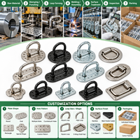 Bonding Fastener with Loop Perforated Base Adhesive Mount D Ring Attachment Loop for Composite Panel Custom OEM