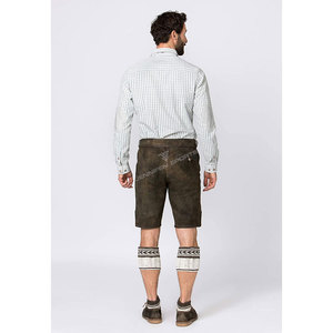 Short en cuir véritable pour homme, style bavarois, taille mi-haute, en peau de daim, pour cosplay et fêtes, collection automne - Product Image 4