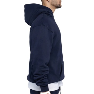 Sudadera con capucha de gran tamaño para hombre, 100% algodón pesado, jersey en blanco de lujo, ropa de calle, estampado personalizado, sudaderas con hombros caídos para hombre - Product Image 5