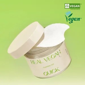 KLAVUU 50 Sheets Real Vegan Face Washing Cleansing <b>Pads</b> Good Quality Vegan Face Wash - Product Image 1
