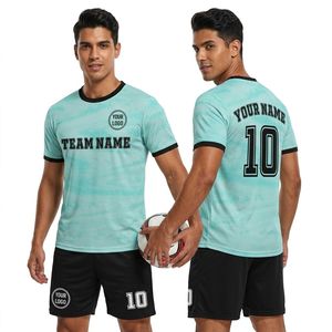 Camisetas de Fútbol Reversibles para Hombre, Estampadas, de Manga Corta, de Poliéster, Antibacterianas, Transpirables, de Secado Rápido, para Entrenamiento Deportivo - Product Image 1