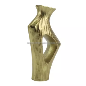 Stylish Modern Antique Aluminum Flower <b>Vases</b> Elegant Coastal Design Decorations Most Popular <b>Floor</b> <b>Vase</b> by Azora Industries - Product Image 1