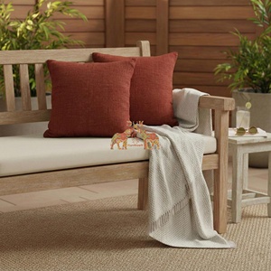 Housse de coussin en coton uni, douce, respirante et de haute qualité pour canapé, maison, hôtel et décoration extérieure - Product Image 2