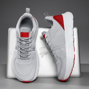 Men Lightweight Breathable Mesh Running <b>Shoes</b> Solid <b>Wide</b> <b>Toe</b> Casual Walking Sneakers Anti Slip Rubber Midsole - Product Image 1