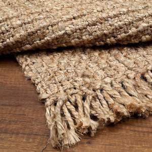Tapis de salon modernes en mélange de jute, 100% jute et coton, tissés à la main, en vente - Product Image 3