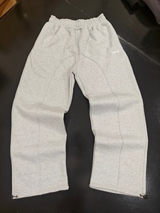 Loshaypappay Pantalones de chándal básicos de pierna recta para hombre, de gran tamaño, personalizados, con corte acampanado de lona, 100% algodón, ¡los más vendidos! - Product Image 4