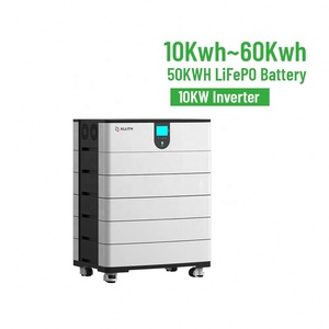 60Kwh เก็บพลังงานแบตเตอรี่พลังงานแสงอาทิตย์แบบวางซ้อนกันได้10Kw อินเวอร์เตอร์ไฮบริดออฟกริด50Kwh แบตเตอรี่เก็บพลังงาน - Product Image 6