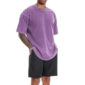 Camiseta Formal Sólida para Hombre, 230 g/m², 100% Algodón, Hombros Caídos, Logotipo Personalizado, Impresión por Serigrafía, Venta al Por Mayor - Product Image 3