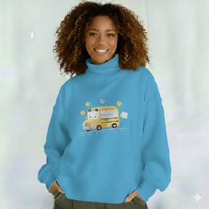 Women Mock Neck Sweatshirt Minimal Design Soft Fabric OEM Service High Quality Fashion Wear - Product Image 1