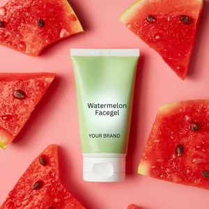 Gel hydratant pour le visage à la pastèque en marque propre, crème hydratante apaisante pour le visage, gel pour le visage, OEM ODM en gros - Product Image 3