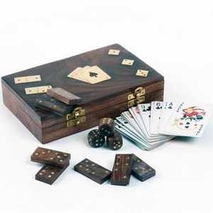 Jeux de société en bois de luxe, décoration d'intérieur, objets de collection, design traditionnel, écologiques, faits à la main, ensemble multi-pièces pour table - Product Image 1
