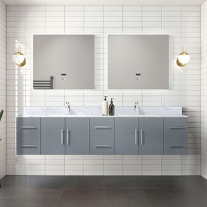 Dark Grey 84 In. Wide Double Bath <b>Vanity</b> 22 In. Deep <b>Bathroom</b> <b>Vanities</b> - Product Image 2