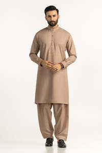 Ensemble Kurta Pyjama Traditionnel Décontracté pour Homme, Coupe Droite Longueur Genou, Style Indien et Pakistanais, Infroissable - Product Image 2
