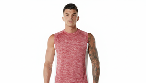 เสื้อกล้ามออกกำลังกายผู้ชายราคาโรงงาน ไซส์ใหญ่ สวมใส่สบาย พิมพ์ลาย ระบายอากาศ แห้งเร็ว ผ้าถัก สั่งทำได้ ชุดกีฬา - Product Image 6
