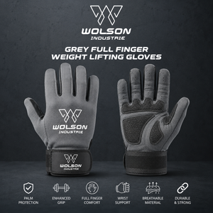 Full Finger <b>Weight</b> Lifting <b>Gloves</b> Breathable Anti Slip Grip Gym Workout Fitness <b>Training</b> Support <b>Gloves</b> for Daily Exercise - Product Image 2
