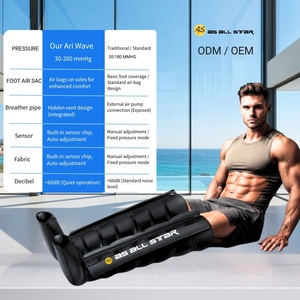 Air Wave 6-Chamber Leg Massager with 8 Modes & Timing Control USB Rechargeable for Leg Relaxation by As ALL <b>STAR</b> - Product Image 2