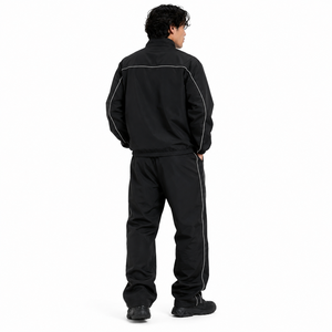 Custom logo Men's Waterproof Reflective Windbreaker Nylon <b>Polyester</b> Zip up Track Jacket and Pants <b>Tracksuit</b> Windbreaker Hoodies - Product Image 5