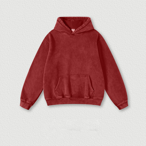 Sudadera con Capucha Extra Grande Personalizada para Mujer, 360g, Felpa, Color Sólido, Manga Larga, Hombros Caídos, 100% Algodón, Transpirable, Lavado Ácido - Product Image 5
