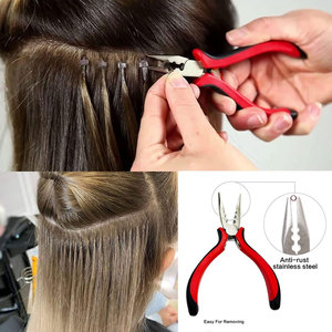 Kit de Herramientas para Extensiones de Cabello con 600 Anillos de Silicona, Set Profesional de Accesorios para Extensiones de Cabello, Incluye Cabello - Product Image 4
