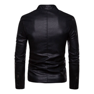 Custom Design <b>Leather</b> <b>Jacket</b> For <b>Men</b> Featuring Warm Winter <b>Jacket</b> Style And Comfortable Fit - Product Image 2