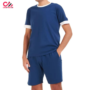 ชุดเซ็ตเสื้อยืดและกางเกงขาสั้นผู้ชายคุณภาพสูงสำหรับฤดูร้อน ชุดลำลองพิมพ์ลาย 2 ชิ้น - Product Image 5