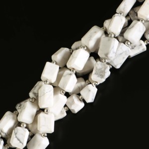 Natural White Howlite Faceted Nugget Gemstone <b>Beads</b> For Jewelry Making Handmade Necklace Bracelet Supplies Wholesale <b>Loose</b> <b>Beads</b> - Product Image 3