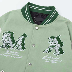 เสื้อแจ็คเก็ต Letterman สวมใส่สบาย เสื้อแจ็คเก็ตเบสบอลสำหรับวิทยาลัย ขายดี ผลิตในราคาขายส่ง เสื้อแจ็คเก็ตผู้ชาย - Product Image 5