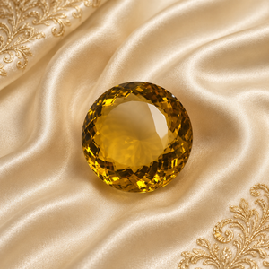 Quartz naturel brun doré, taille ronde à motif damier, pierre précieuse en vrac pour la fabrication de bijoux, quartz facetté en gros - Product Image 2