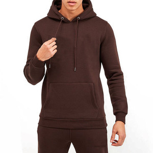 Premium Men’s Brown <b>Hooded</b> Tracksuit Set | Full <b>Zip</b> Hoodie & Jogger Pants Casual Sportswear Two-Piece Outfit OEM Manufacturer - Product Image 2