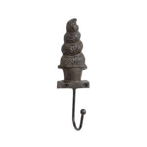 Antique Floral Carved <b>Metal</b> Wall Hook Vintage Decorative Single Robe Towel and <b>Coat</b> <b>Hanger</b> for Entryway Hardware For Home Decor - Product Image 4