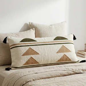 Housse de coussin lombaire extra longue 30 x 80 cm avec motif rayé Heritage pour lit, banc et canapé - Product Image 5