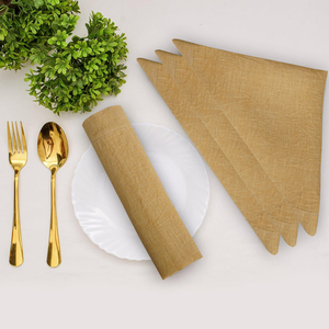 Servilletas de Lino 100% Cuadradas para Cena, Hechas a Mano, Ecológicas, Orgánicas, Reutilizables, Modernas, para Hogar y Bodas - Product Image 1