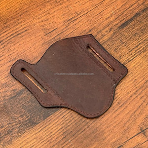 Estuche para cuchillos de cuero con diseño de girasol portátil, funda para cuchillos de cuero genuino, cinturón trampero para caza y equipo al aire libre - Product Image 6