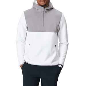 Sudadera OEM para hombre, 100% algodón, gruesa, personalizada, con cremallera de un cuarto, estampada, extragrande, con capucha térmica, unisex - Product Image 1