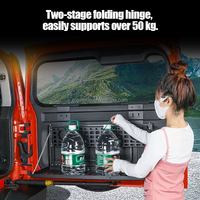 Support de rangement pliable en alliage d'aluminium à double couche pour hayon de coffre, idéal pour les accessoires GWM Tank 300