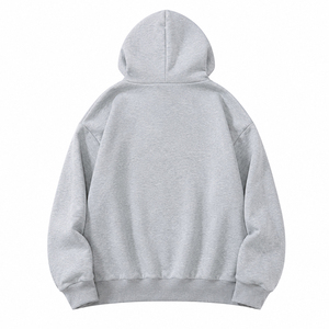 Custom Oversized Zipper-Up Pullover Hoodie Men Heavyweight 360g Fleece Eco-Friendly Cotton Blank Streetwear Hoodie Adults - Product Image 2
