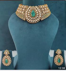 Conjunto de collar de calidad premium con atractivo de lujo, perfecto para bodas, ocasiones festivas, trajes de fiesta, tanto para ropa étnica como occidental. - Product Image 2