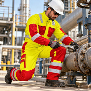 Overol de Seguridad Reflectante, Antiestático y Antiflama para Trabajadores de la Industria de la Construcción - Product Image 6