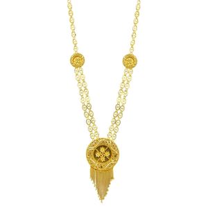 Wholesale Fashion <b>Jewelry</b> 14K 18K 24K Micron Gold Filled Dubai Style Turkey Long Necklaces Traditional Design <b>Bridal</b> <b>Jewelry</b> <b>Set</b> - Product Image 5