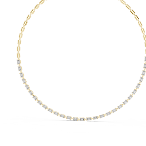 Horizon Baguette Diamond <b>Statement</b> Tennis <b>Necklace</b> - Product Image 2