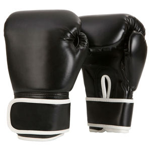 Unbranded New Custom Made Genuine Leather Black <b>Boxing</b> <b>Gloves</b> Muay Thai <b>Kick</b> MMA Training <b>Gloves</b> Moisture Wicking for Closure - Product Image 3