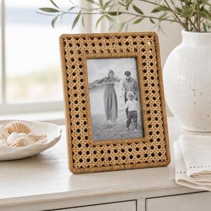 Cadre photo décoratif en rotin, nouvelle arrivée, cadres photo faits à la main pour accrocher au mur et poser sur table - Product Image 4