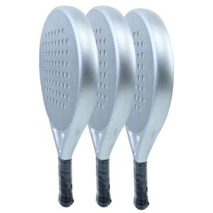 ราคาโรงงาน คุณภาพสูง ไม้เทนนิสเพชรแบบกำหนดเอง คาร์บอนไฟเบอร์เต็มรูปแบบ น้ำหนักเบา แกน EVA กันลื่น ระดับมืออาชีพ รับผลิตแบบ OEM - Product Image 3