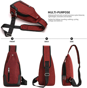 Sac à bandoulière unisexe de style sportif pour le voyage, la randonnée et les activités de plein air - Sacs messager à bandoulière - Product Image 3